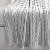 50"x60" Cable Soft Knitted Throw Blanket with Border - Lush Décor - 3 of 4