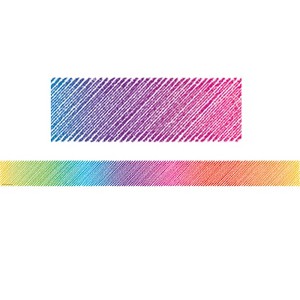 Teacher Created Resources Colorful Scribble Straight Border Trim, 35 Feet (Pack of 6) - 1 of 1