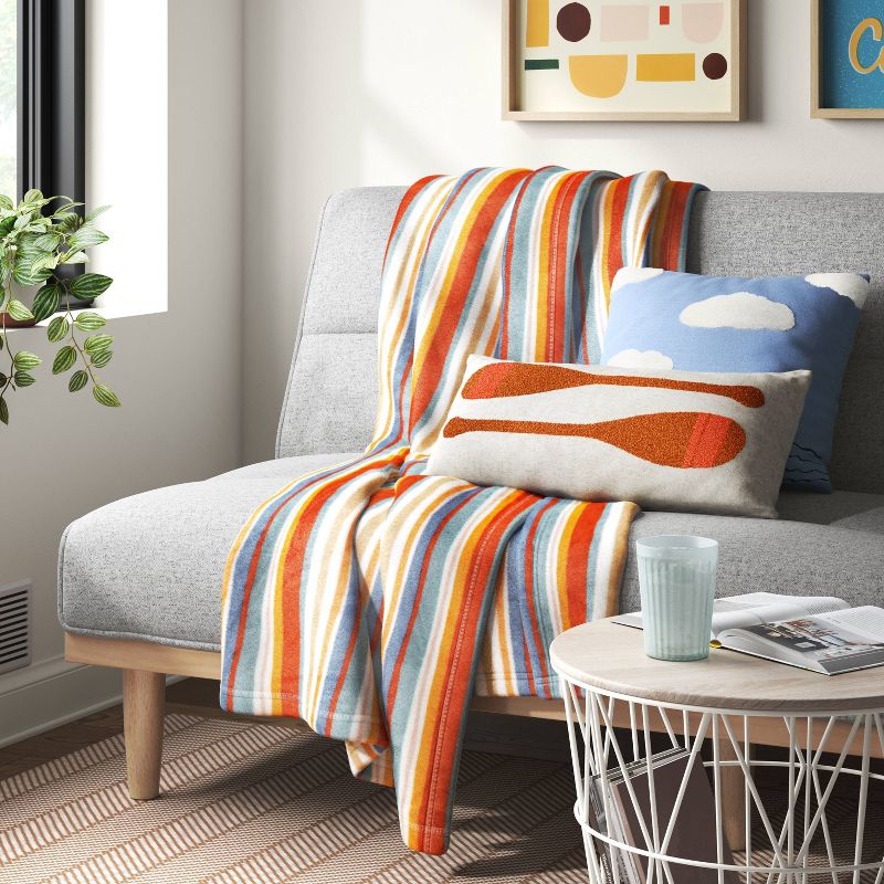 Wavy Striped Printed Plush Throw Blanket - Room Essentials&#8482;, 3 of 6
