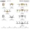 Livex Lighting French Regency 1 - Light Vanity in  Polished Chrome - 3 of 4