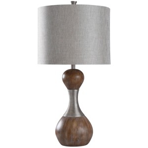 Bolton Cast Body Table Lamp - StyleCraft: Baroque Gourd Design, Bedroom Accent, UL Listed - 1 of 3