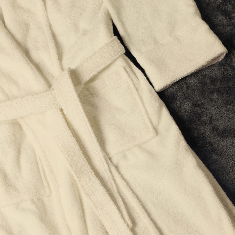 Men's Ultra-Absorbent Cotton Bathrobe by Blue Nile Mills, 5 of 11