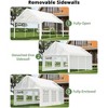 Party Tent - 10'x20' Heavy Duty Commercial Canopy with Removable Sidewalls & Clear Windows,  Tent for Outdoor Events, BBQ, Markets & Banquets - 2 of 4