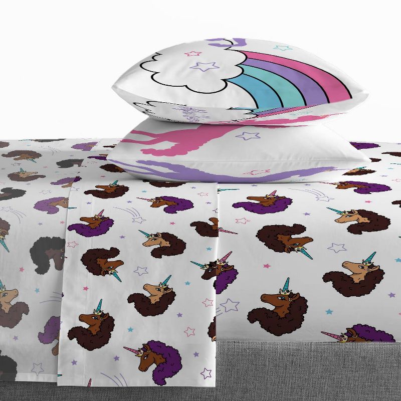 Full Afro Unicorn Kids&#39; Bed in a Bag, 2 of 7
