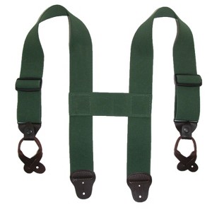CTM Men's Elastic 2 Inch Wide Button-End Wader Suspenders - 1 of 4
