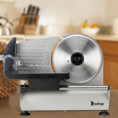 110V 150W 7.5 in. Semi-automatic Belt Cutter Deli Food Machine Home Deli Food Slicer