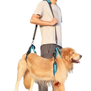 Pet Dog Carry Sling,Pet Legs Support Rehabilitation Lift Harness For Disabled Injured Elderly Dog Joint Injuries Arthritis - 1 of 4