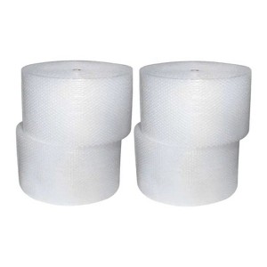 supplyhut 3/16" SH Small Bubble Cushioning Wrap Padding Roll 2100'x 12" Wide Perf 12" - 1 of 2