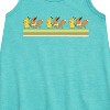 - Pokémon - Pikachu Eevee Retro Stripe Graphic Sleeveless Aline Dress - 2 of 3