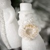 4.25"H Sullivans Christmas Frosted Snowman Ornament Set of 2  White - 2 of 2