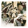 Large Christmas Wreath for Front Door, Artificial Pine Wreath for Fireplaces Porch Walls New Years Christmas Home Hanging Decor - 3 of 4