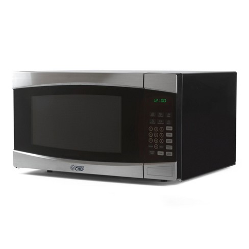 COMMERCIAL CHEF 0.7 Cu Ft Microwave with 10 Power Levels, 700W Microwave  with Digital Display, Countertop Microwave with Child Safety Door Lock