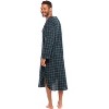 Alexander Del Rossa Men's Lightweight Flannel Sleep Shirt, Long Nightshirt Pajamas - 2 of 4