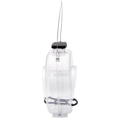 Large Clear Hanging Plastic Fly-Through Bird Feeder
