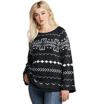 Women's Plus Size Scarlett Sweater - Stone