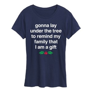 Women's - Instant Message - Gonna Lay Under The Tree Short Sleeve Graphic T-Shirt - 1 of 4
