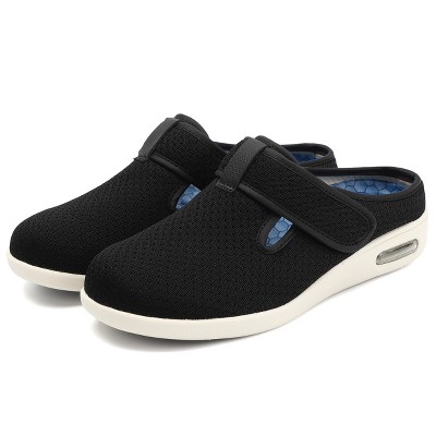 Женские кроссовки Garvee Womens Easy On/Off Shoes Stylish Shoes with Arch Support Extra Wide Widths Walking Sneakers with Soft Insoles Adjustable for Swollen Feet,Black - 42 — фото 2