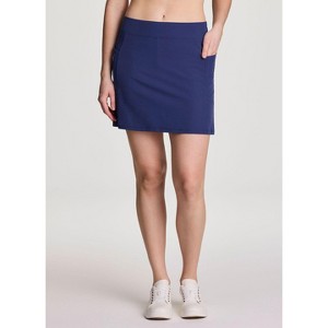 RBX Active Women's Clean Waist Quick Drying Travel/Active Skirt with Built-In Shorts and Pockets - 1 of 4