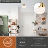 VAXCEL Eastgate 8.75-in W Contemporary Semi Flush Mount Ceiling Light White Schoolhouse Glass - 2 of 4