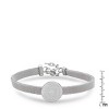 Steeltime Ladies stainless steel solitaire charm our father prayer mesh bracelet - 3 of 4