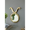 Wooakway 16"H 2-Piece Round Metal Accent Mirrors Novelty Wall Mirrors Modern Bathroom/Vanity Mirrors - 2 of 4