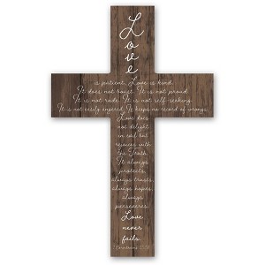 Creative Products Love Never Fails 11 x 16 Wood Cross - 1 of 1