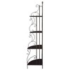Coaster,Poppy 74-inch 4-shelf Corner Bookshelf Copper and Cappuccino - 3 of 4