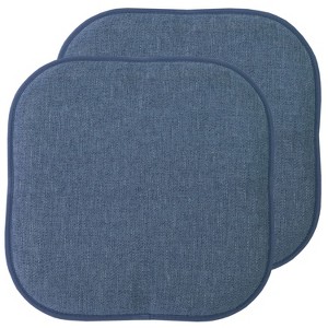 Alexis Memory Foam No Slip Back 16" x 16" Chair Pad Cushion by Sweet Home Collection® - 1 of 4