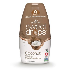 Sweetleaf Coconut Stevia Sweet Drops, 1.7 Oz – Gluten-Free Natural Sweetener - 1 of 4