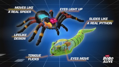 ROBO ALIVE König Python – 80 Cm Elektronisches Spielzeug Mit Ultra-realistischen Bewegungen – Für Mutige Kids Ab 3 Jahren
