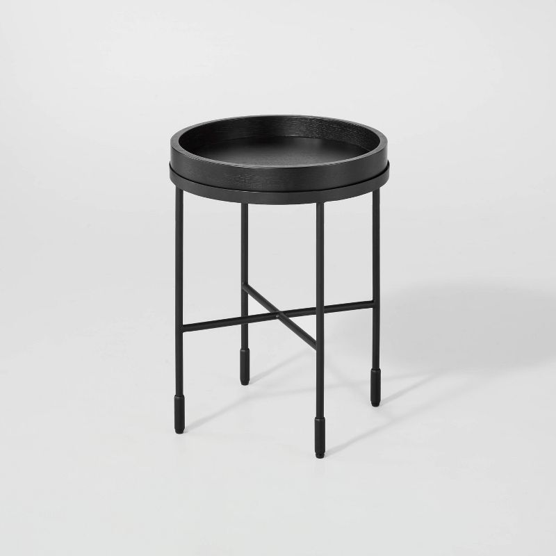 Wood &#38; Metal Accent Side Table - Black - Hearth &#38; Hand&#8482; with Magnolia, 5 of 15