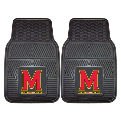 NCAA Maryland Terrapins Vinyl Car Mat Set - 2pc