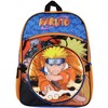Naruto Anime Character Group 16" Youth 5-Piece Backpack Set For School Or Travel With Lunch Tote Pencil Case Rubber Keychain Zipper Pull Carabiner - 2 of 4