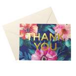 24ct Tropical Floral Blank Thank You Cards