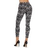 Memoi Exhale Abstract Print Leggings Black Collage S-M - 3 of 4