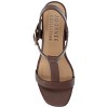 Journee Collection Womens Matildaa Tru Comfort Foam Buckle Platform Wedge  Sandals Brown 9.5