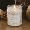 Warm and Cozy Soy Candle - Clear Jar - 9 oz - 3 of 4