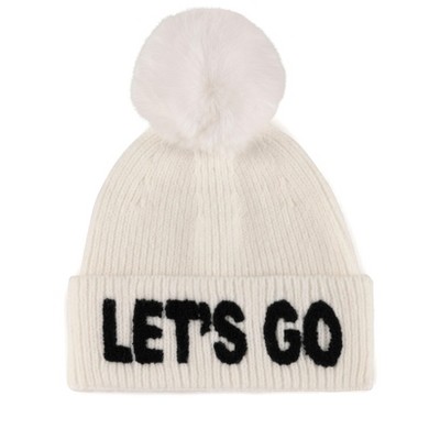 Shiraleah Ivory "Let'S Go" Beanie