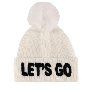 Shiraleah Ivory "Let'S Go" Beanie - 1 of 2