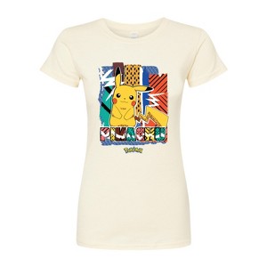 Women's - Pokémon - Pikachu Summer Fitted Graphic T-Shirt - 1 of 3