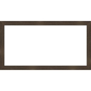 Amanti Art Woodgrain Stripe Chocolate Framed Dry Erase Magnetic Board - 1 of 4