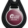 University of Arkansas at Little Rock Primary Logo Black Leather Keychain - 3 of 4