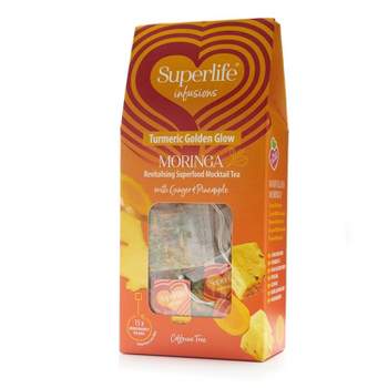 Superlife Infusions Moringa Infused Tea Turmeric Golden Glow, 15 Bags