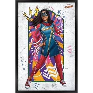 Trends International Marvel Ms. Marvel - Window Framed Wall Poster Prints - 1 of 4