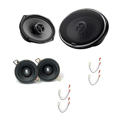 Kenwood KFC-835C 3.5in & KFC-X694 6x9 Speakers, 4-Pack + Metra 72
