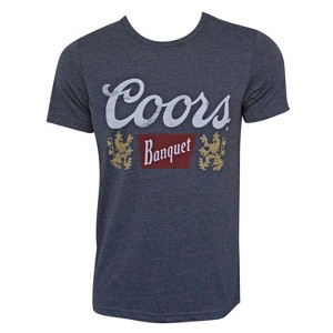 Adult Coors Banquet Navy Blue T-Shirt - XLarge - 1 of 2