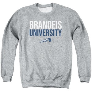Brandeis University Official Stacked Adult Crewneck Sweatshirt - 1 of 4