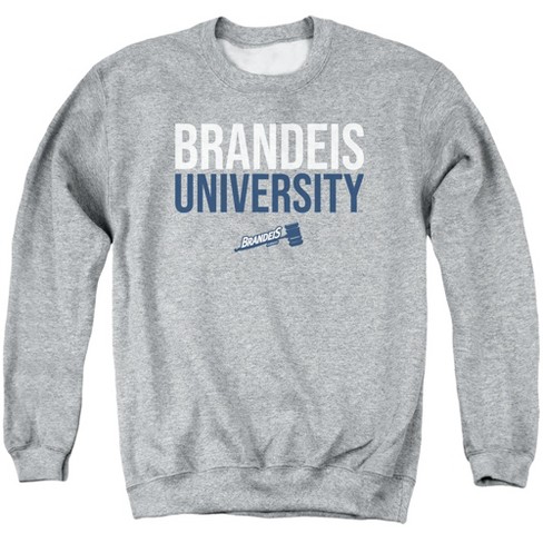 Campus Lab Brandeis University Official Stacked Adult Crewneck Sweatshirt athletic Heather Small Target