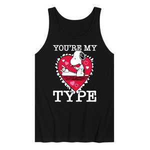 Men's - Peanuts - You're My Type Graphic Tank Top - 1 of 4