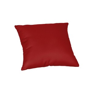 Casual Cushion Solid Sunbrella Fabric 1-Piece Indoor/Outdoor Square Throw Pillow - 1 of 4